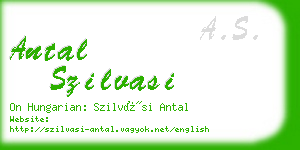 antal szilvasi business card